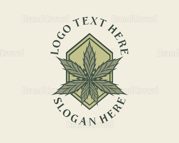 Retro Marijuana Leaf Logo | BrandCrowd Logo Maker