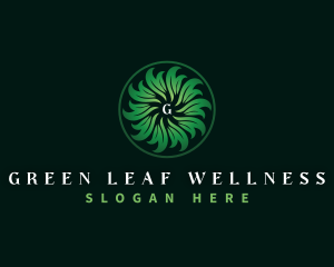 Wellness Herbal Leaf logo design