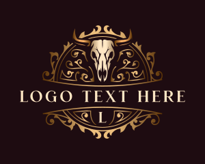 Ox - Luxury Buffalo Ranch logo design