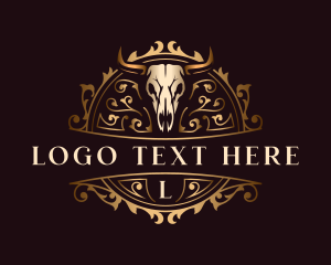 Butcher - Luxury Buffalo Ranch logo design