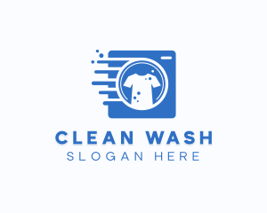 Washing - Shirt Wash Laundry logo design