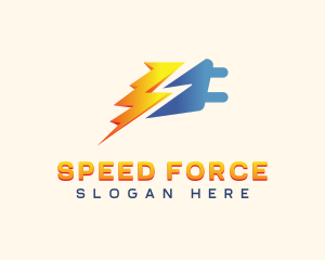 Lightning Thunder Plug logo design