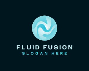 Fluid Ripple Tech logo design