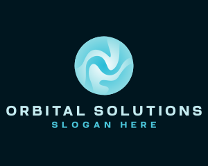 Orb - Fluid Ripple Tech logo design