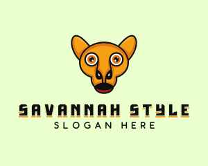 Kangaroo Face Head logo design