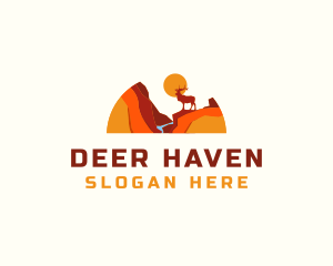 Deer Stag Animal Wildlife  logo design