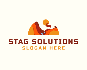 Deer Stag Animal Wildlife  logo design