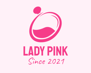 Pink Perfume Bottle logo design