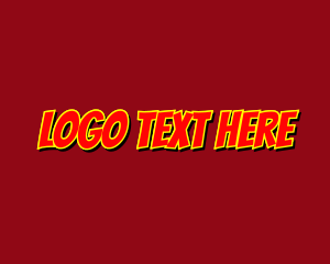 Comic Book - Hero Comic Wordmark logo design
