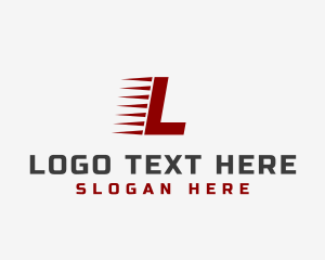Courier - Fast Logistics Forwarding logo design