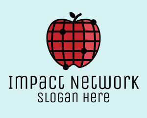 Modern Apple Network  logo design