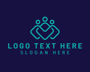 Social - Leadership People Community logo design