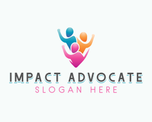 Advocate - People Community Advocate logo design