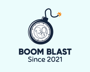 Explosive - Maternity Time Bomb logo design