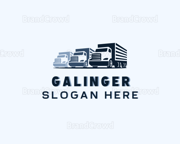 Cargo Truck Distribution Logo