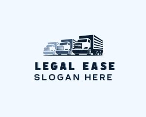 Delivery - Cargo Truck Distribution logo design