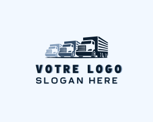 Logistics - Cargo Truck Distribution logo design