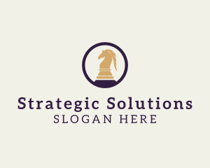 Strategy - Horse Chess Piece logo design