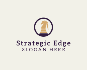 Strategy - Horse Chess Piece logo design