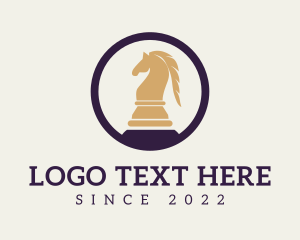 Chess - Horse Chess Piece logo design
