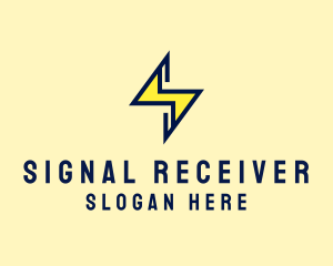 Electrical Lightning Letter S logo design