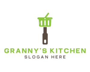 Kitchen Shopping Basket logo design