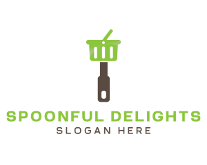 Kitchen Shopping Basket logo design