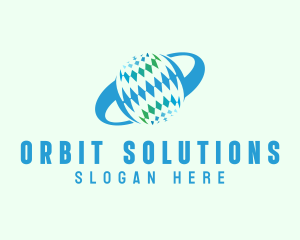 Global Sphere Orbit logo design