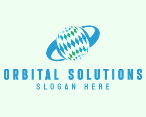 Global Sphere Orbit logo design