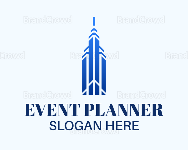 Elite Blue Skyscraper Logo