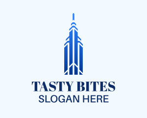 Elite Blue Skyscraper Logo