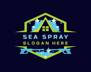 Roof Cleaning Pressure Wash logo design