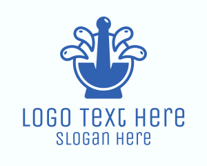 Blue Mortar & Pestle Logo