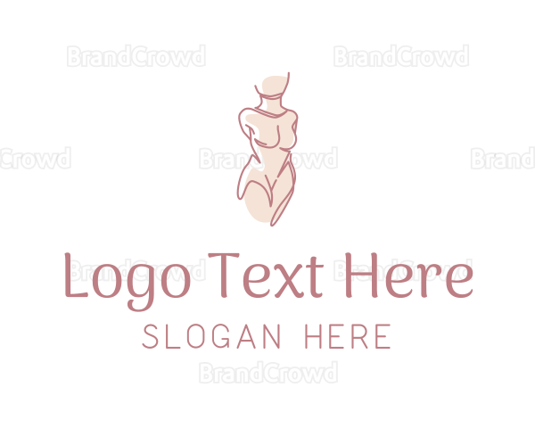 Nude Woman Body Logo