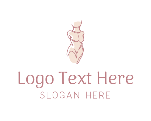 Lingerie - Nude Woman Body logo design
