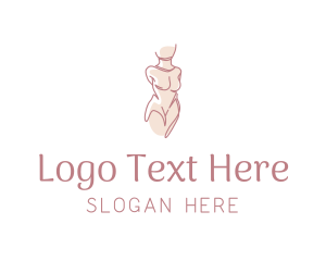 Nude Woman Body Logo