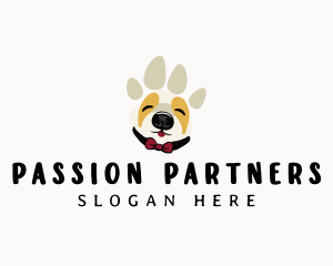 Pet Dog Paw logo design