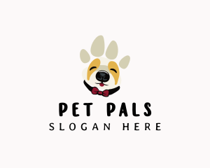 Pet Dog Paw logo design