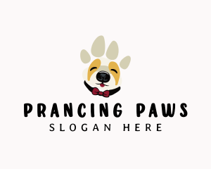 Pet Dog Paw logo design