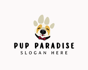 Pet Dog Paw logo design