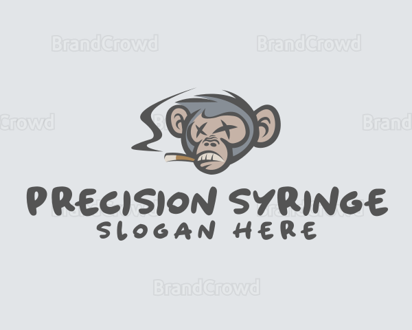 Cigarette Smoking Monkey Logo