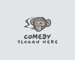 Cigarette Smoking Monkey Logo