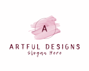 Beauty Cosmetics Watercolor logo design