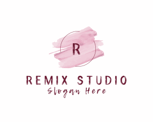 Beauty Cosmetics Watercolor logo design