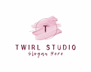 Beauty Cosmetics Watercolor logo design