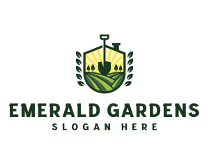 Shovel Home Landscaping logo design