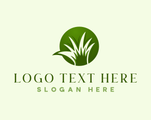 Maintenance - Grass Lawn Landscaping logo design