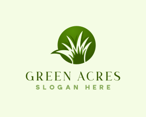 Grass Lawn Landscaping logo design