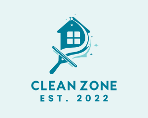 House Window Cleaning Cleaner logo design