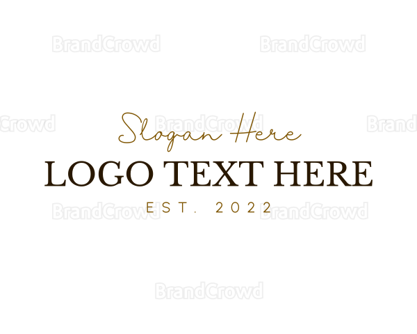 Luxury Style Brand Logo